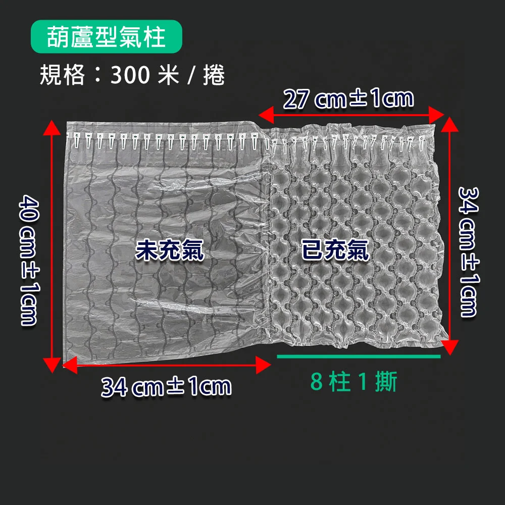 2. 氣柱包裝特性