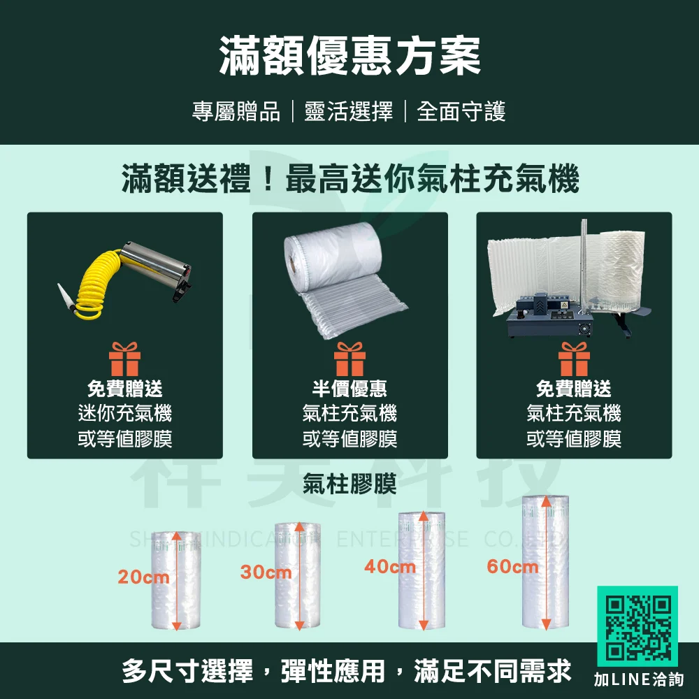 2. 氣柱包裝特性