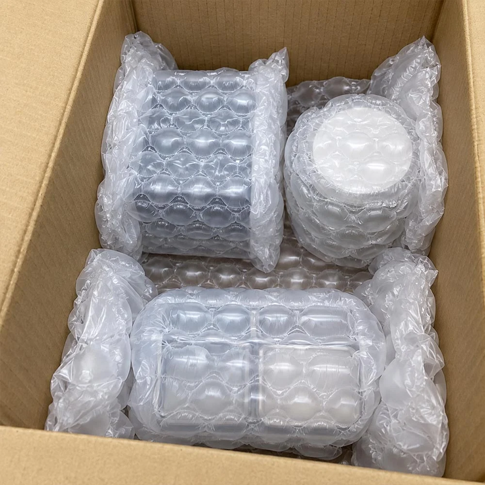 葫蘆型強力氣泡布包裝應用,包覆不同形狀商品,提供運送過程中的緩衝防撞保護。